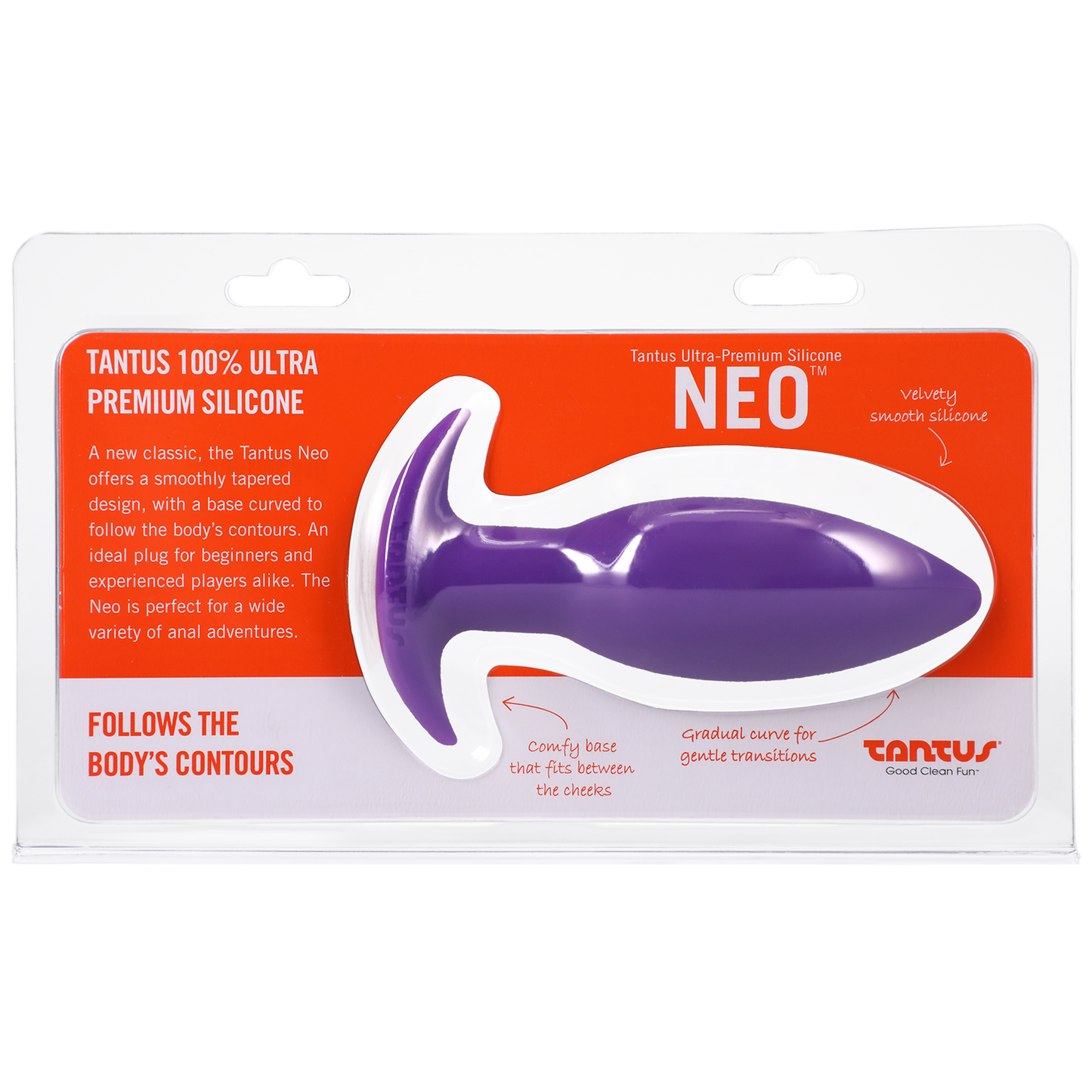 Tantus Silicone Neo Silicone Butt Plug Purple - Male Pleasure Toys Discover premium men's pleasure toys designed for satisfaction, performance, and un