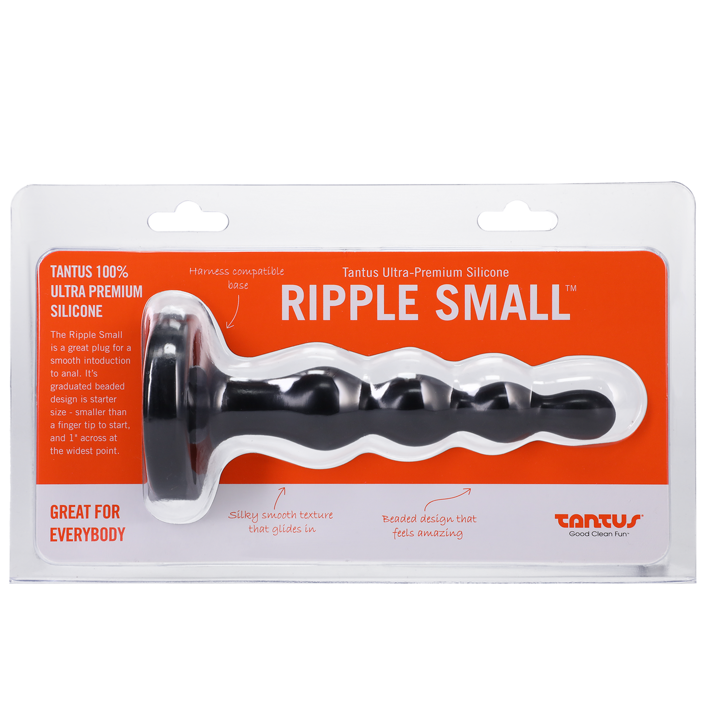 Tantus Silicone Ripple Small Silicone Butt Plug Black - Male Pleasure Toys Discover premium men's pleasure toys designed for satisfaction, performance