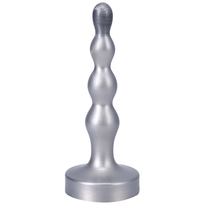 Tantus Ripple Small Silver – Sleek Silicone Anal Beads for Progressive Sensations
