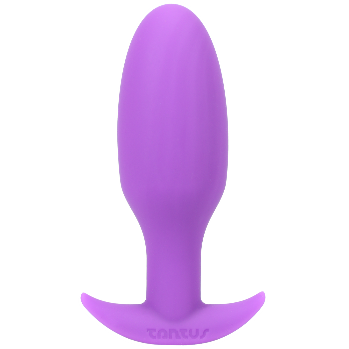 Lilac Tantus Ryder Butt Plug with a rounded shape and smooth silicone finish.