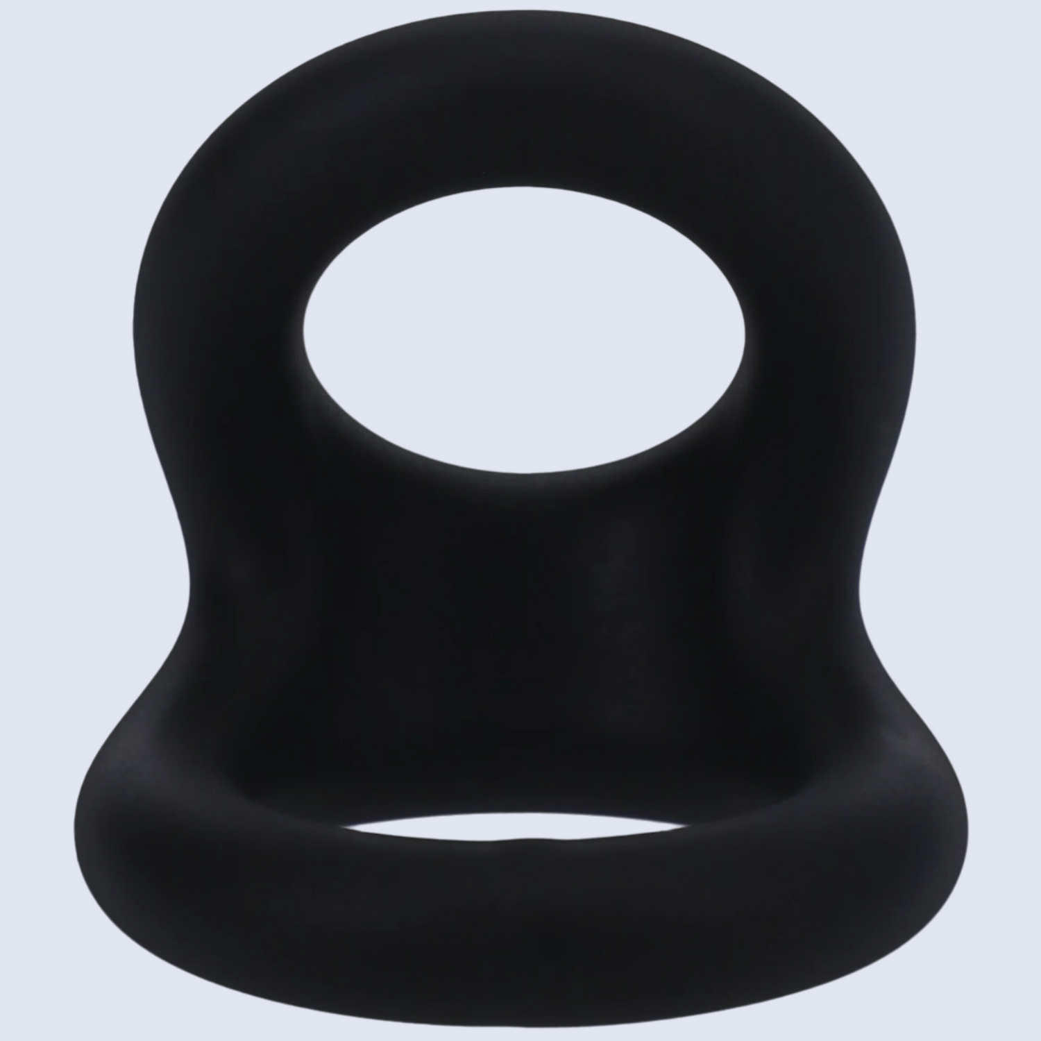 Black Tantus Uplift Silicone C-Ring in Onyx with a smooth, comfortable design.