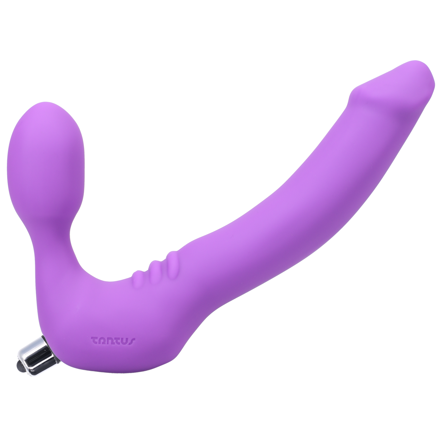 Lavender Tantus Strapless Classic dildo with a contoured shape and firm silicone feel.