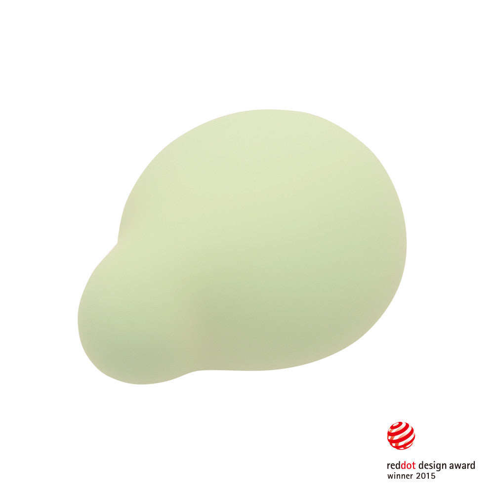 Green Iroha MIDORI Vibrator with a plush silicone texture and waterproof design.