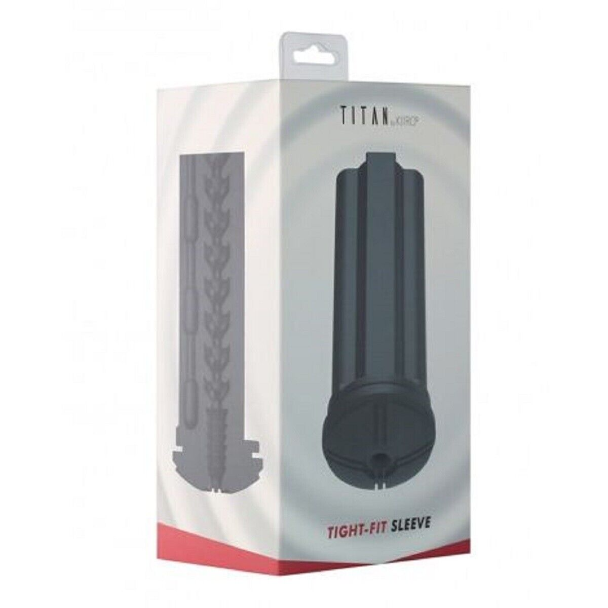 Black Kiiroo Tight Fit Sleeve for Titan with a snug, textured interior.