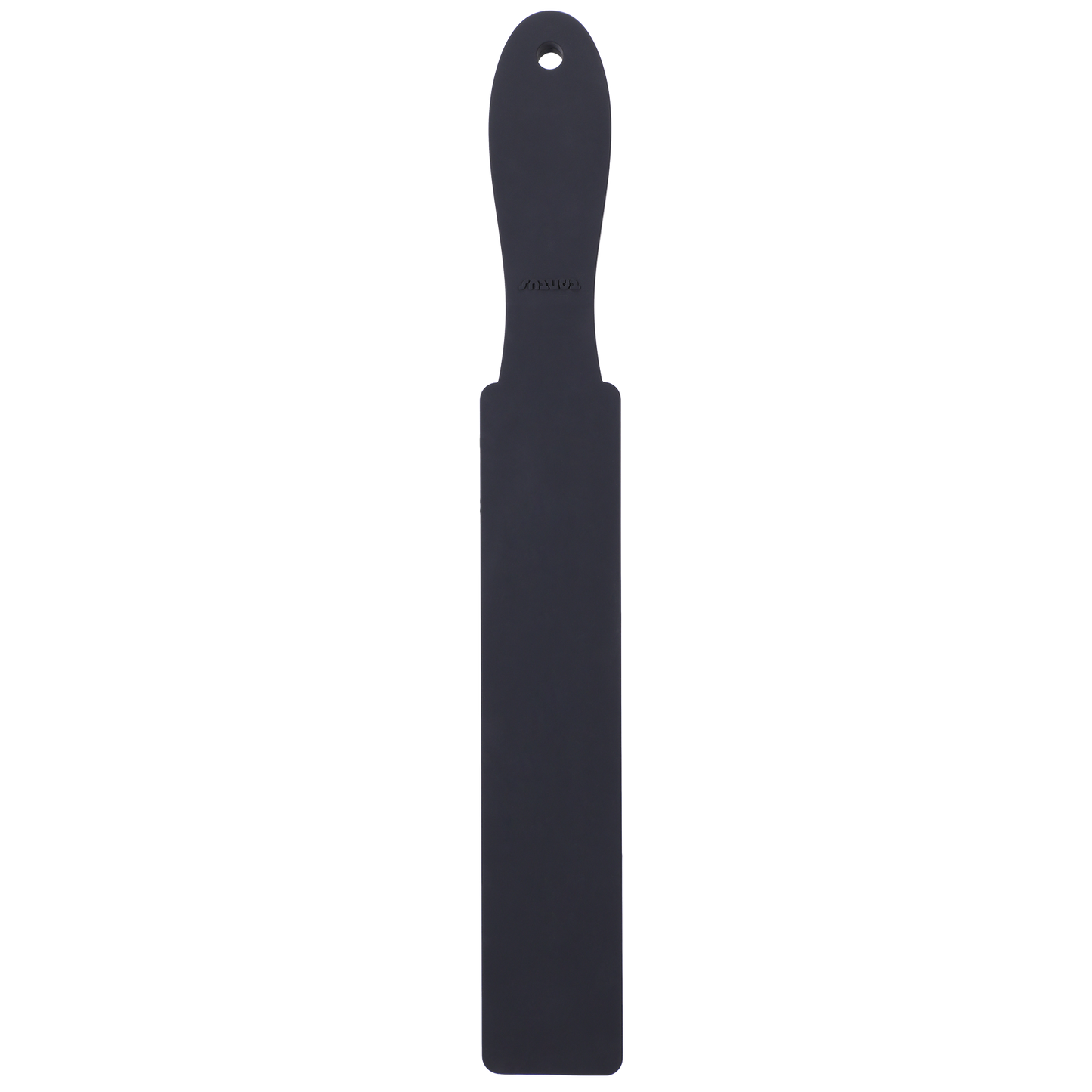 Black Tantus Wham Bam Onyx Paddle with a flexible, impact-resistant design.