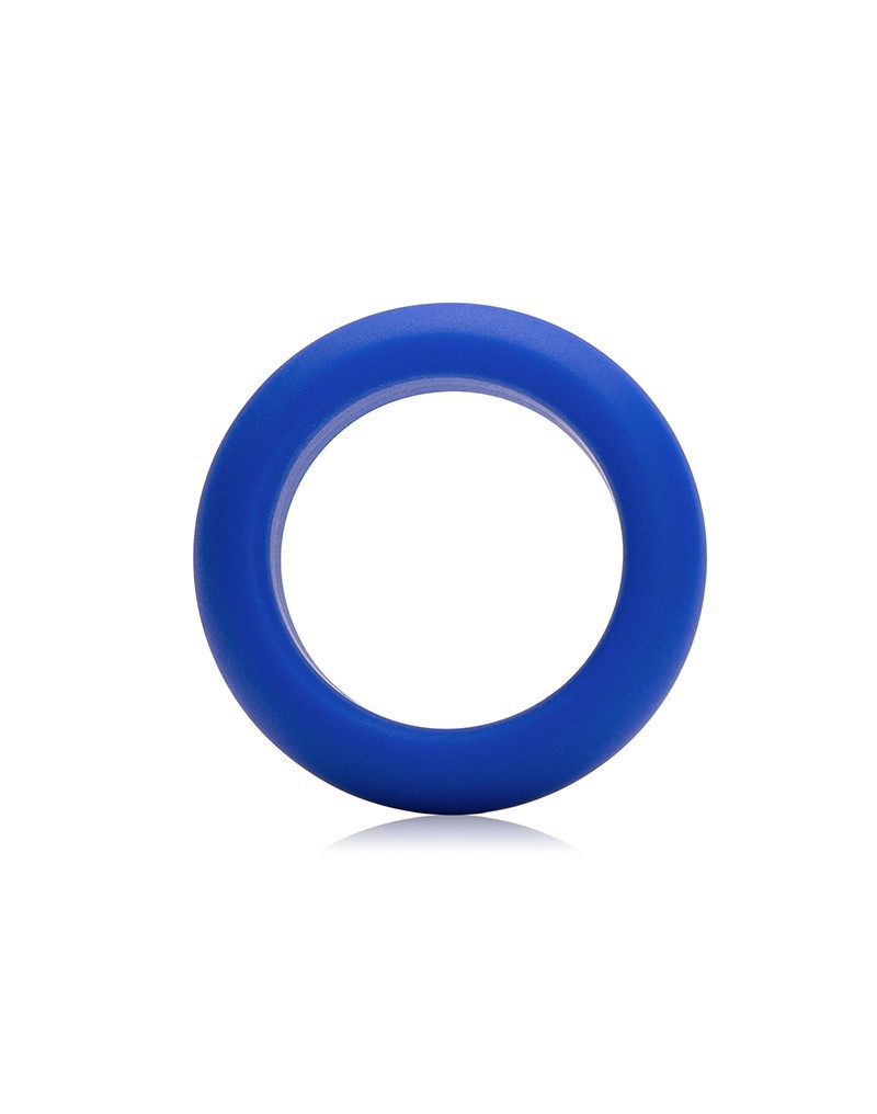 Blue Je Joue Minimum Stretch Silicone C-Ring with a firm, tensioned grip.