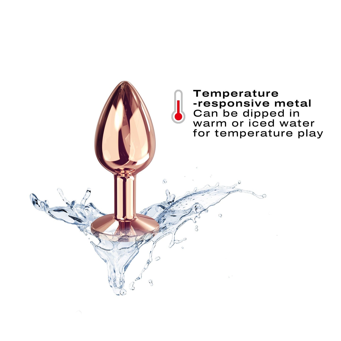 Diamond Plug Rose Gold Small - Male Pleasure Toys Discover premium men's pleasure toys designed for satisfaction, performance, and unique experiences.