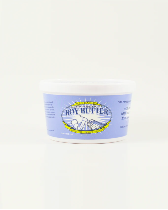 Clear Boy Butter H2O Formula with a water-based, creamy texture.