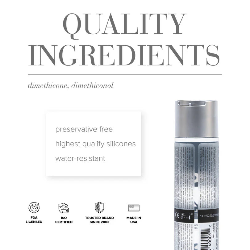 Jo Premium Silicone Lubricant 2Oz - Male Pleasure Toys Discover premium men's pleasure toys designed for satisfaction, performance, and unique experie