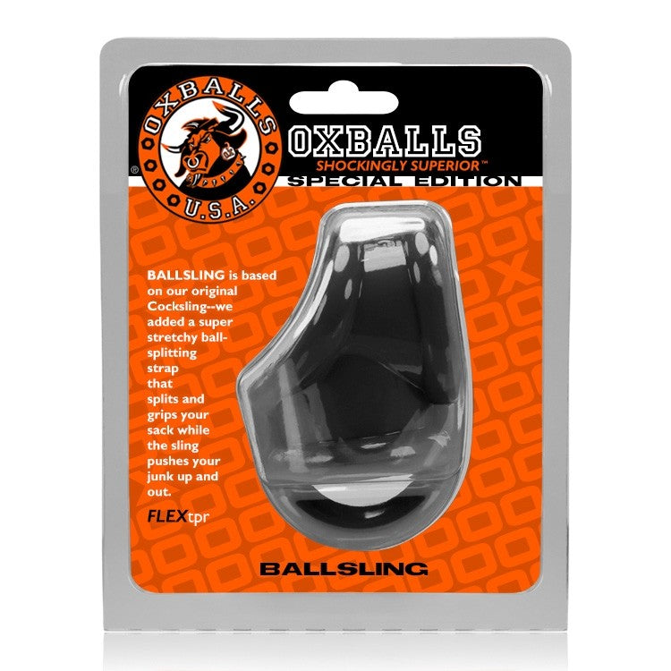 Ballsling Ball Split Sling Black - Male Pleasure Toys Discover premium men's pleasure toys designed for satisfaction, performance, and unique experien