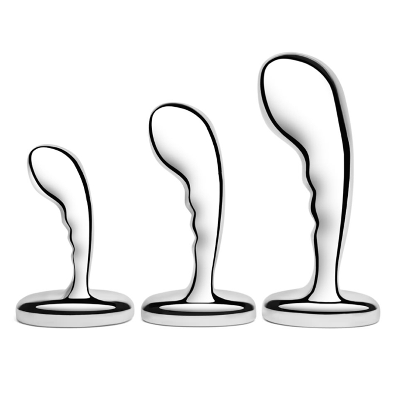 b-Vibe STAINLESS STEEL P-SPOT TRAINING SET – Weighted Plugs for Prostate Stimulation