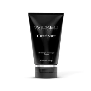 White Wicked Masturbation Cream with a thick, silky texture.