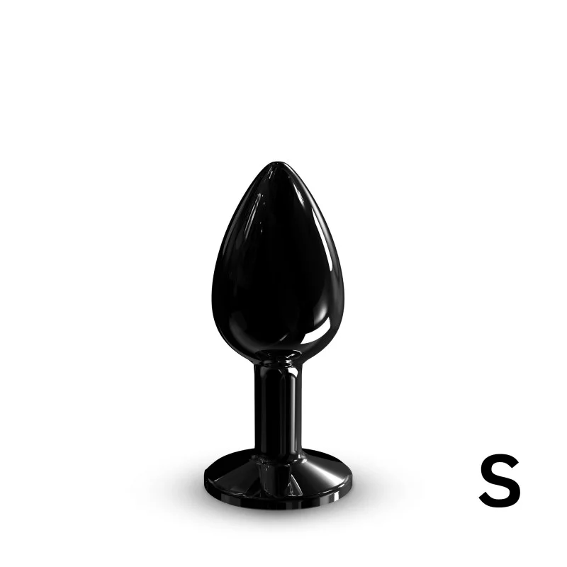 Dorcel DIAMOND PLUG Black S – Small Silicone Butt Plug with Sparkling Base