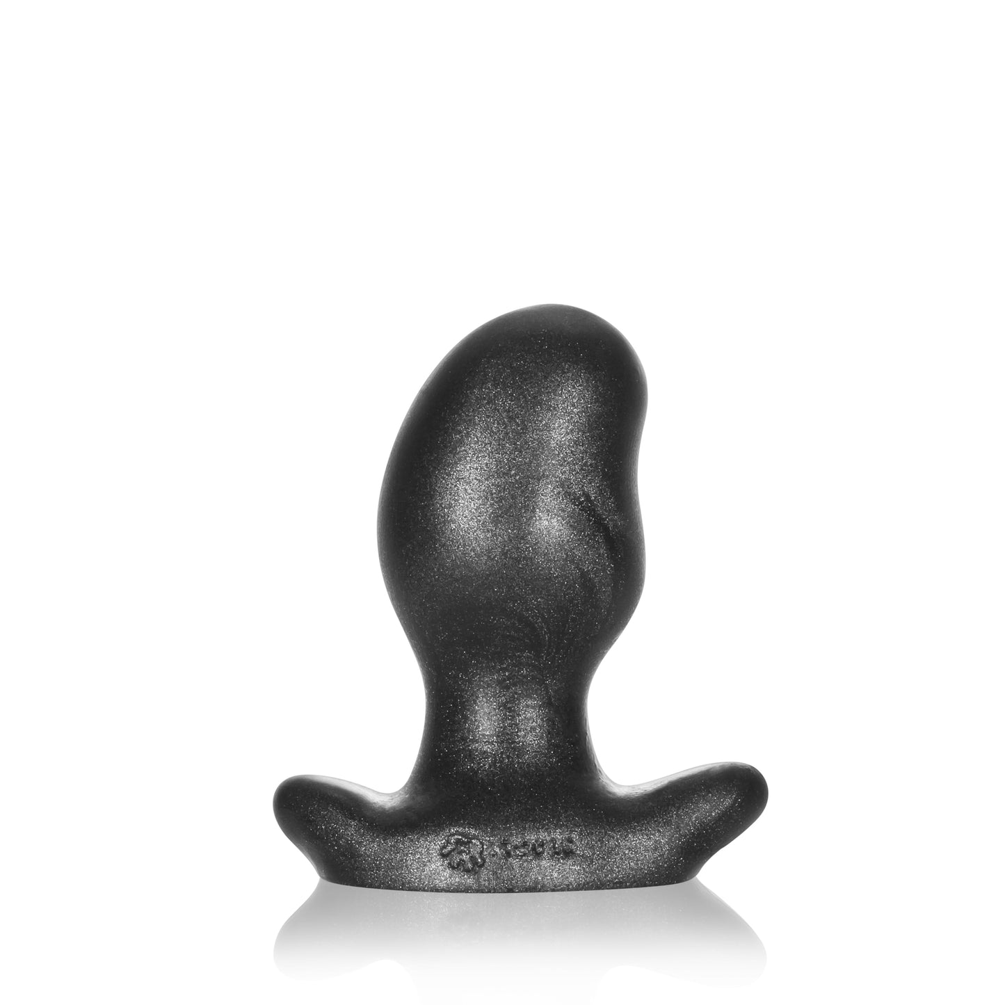 Medium smoke-colored OXBALLS Ergo Buttplug with a contoured, flexible design.