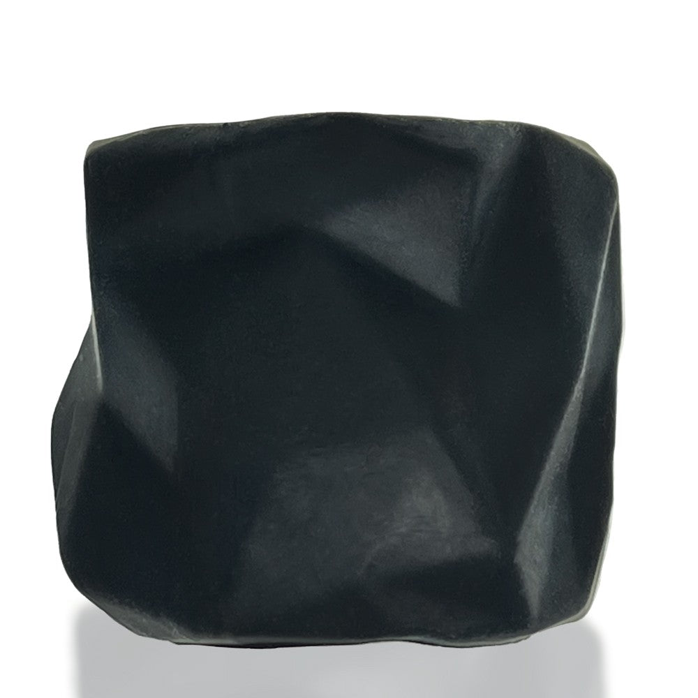 Black Hunkyjunk FRACTAL Ballstretcher with a ridged, tactile surface.
