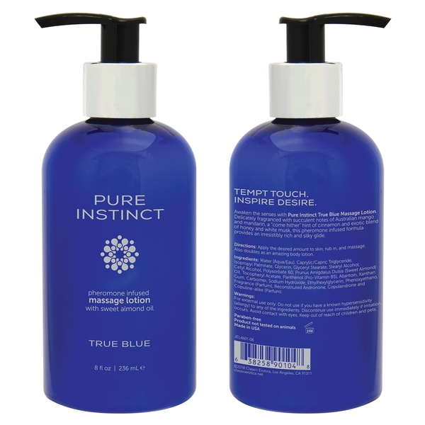 True Blue Pheromone Massage Body Lotion 8Oz 236Ml - Male Pleasure Toys Discover premium men's pleasure toys designed for satisfaction, performance, an