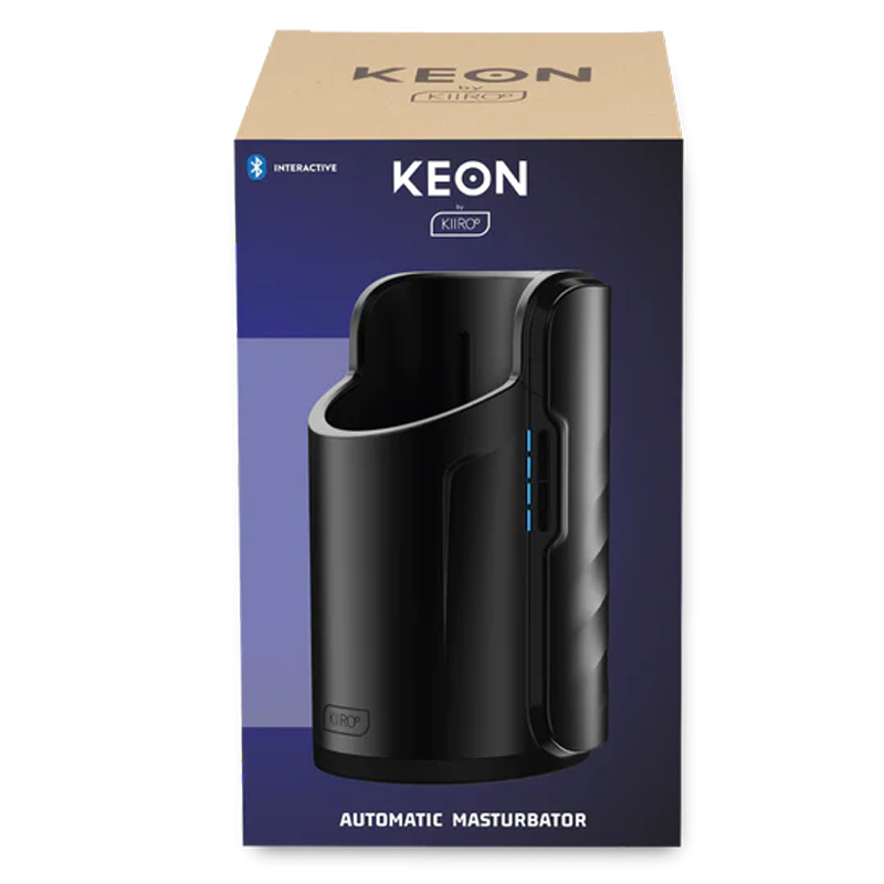 Black Kiiroo Keon Automatic Stroker with app-controlled features.