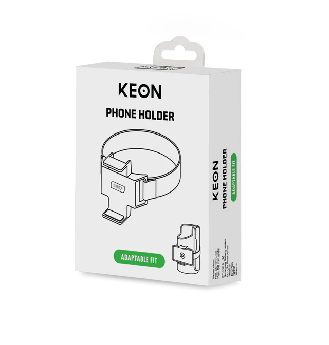 Black Kiiroo Keon Phone Holder with a flexible, adjustable mount.