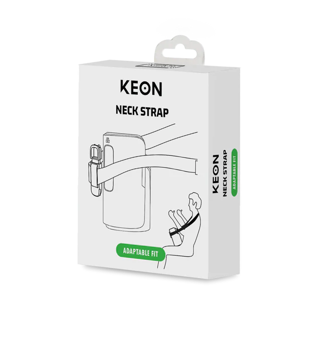 Black Kiiroo Keon Neck Strap with an adjustable, ergonomic design.