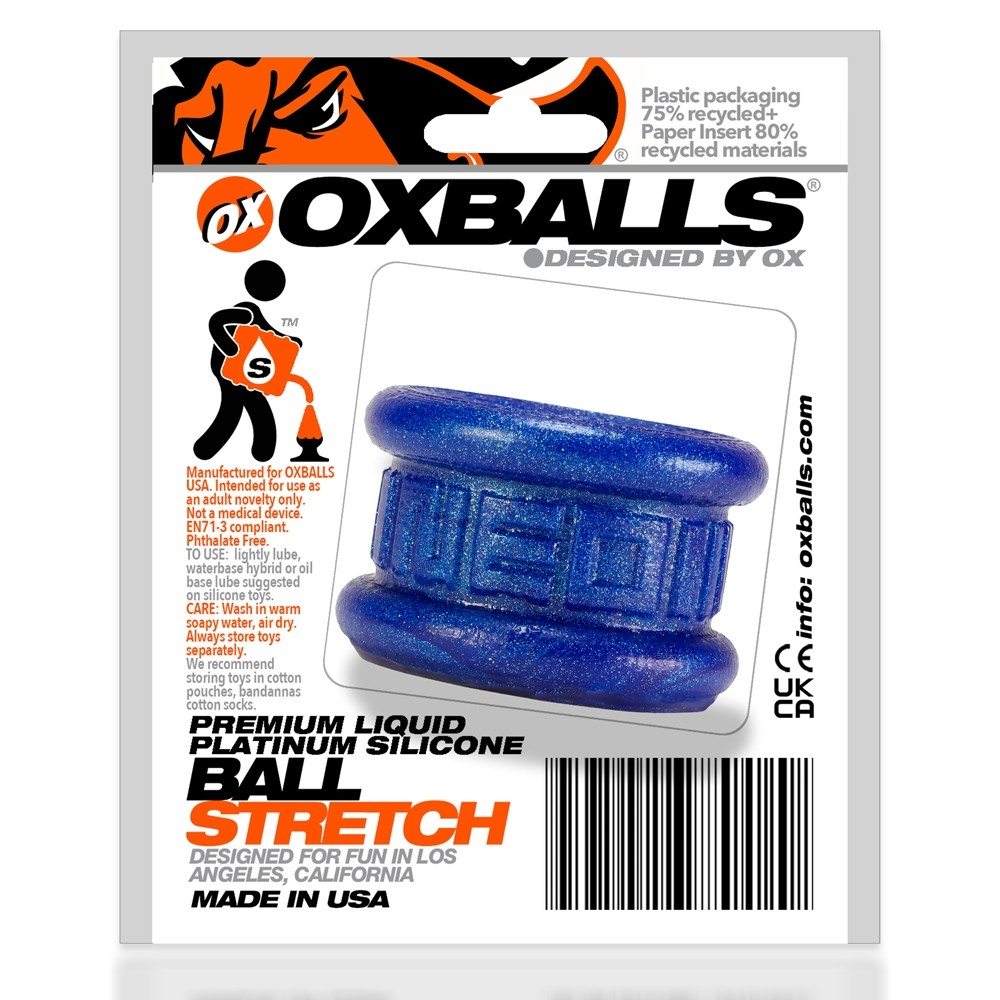 Neo Short Ballstretcher Blueballs Metallic - Male Pleasure Toys Discover premium men's pleasure toys designed for satisfaction, performance, and uniqu