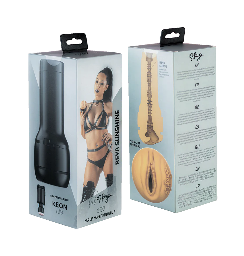 Flesh-toned Kiiroo FeelReya Stroker with a soft, ultra-realistic feel.