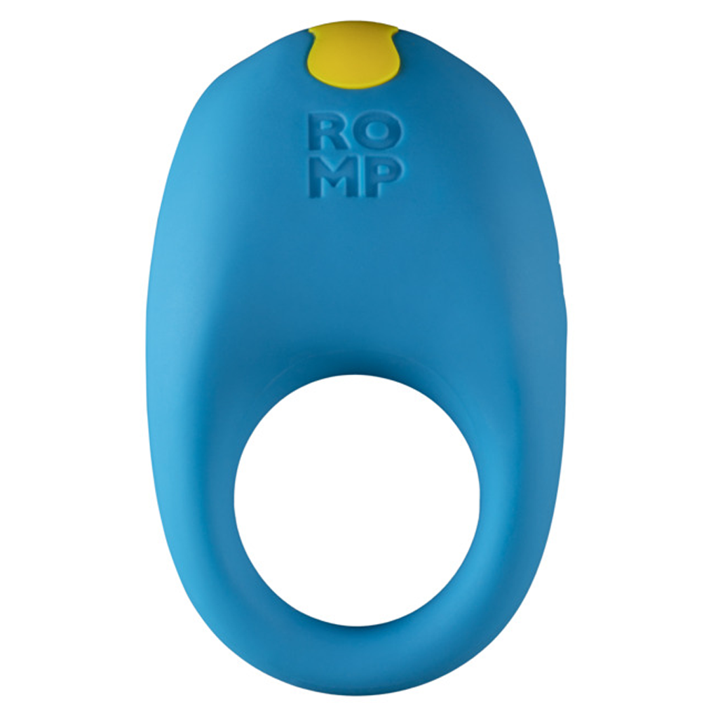 Black ROMP Juke Vibrating Ring with a powerful motor and flexible fit.