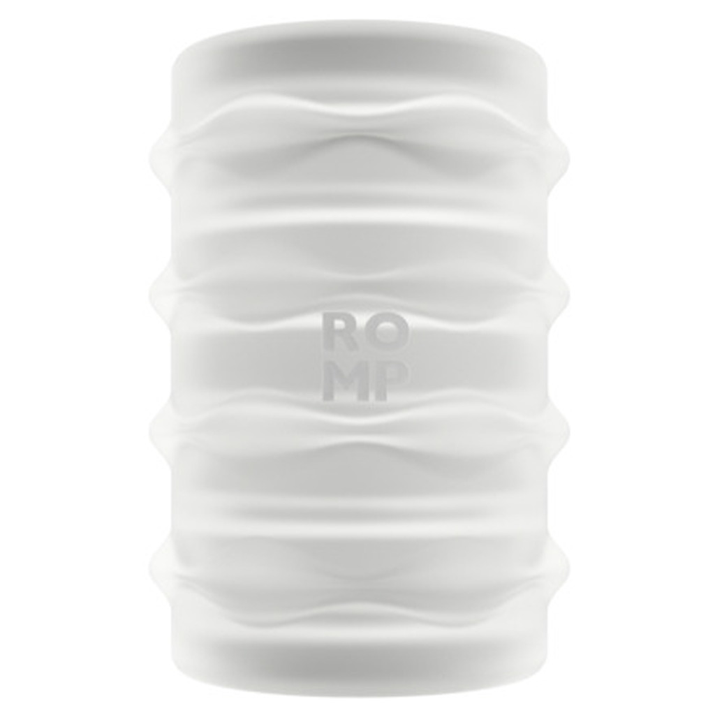 Black ROMP Mosh Vibrator with an ergonomic, curved design.