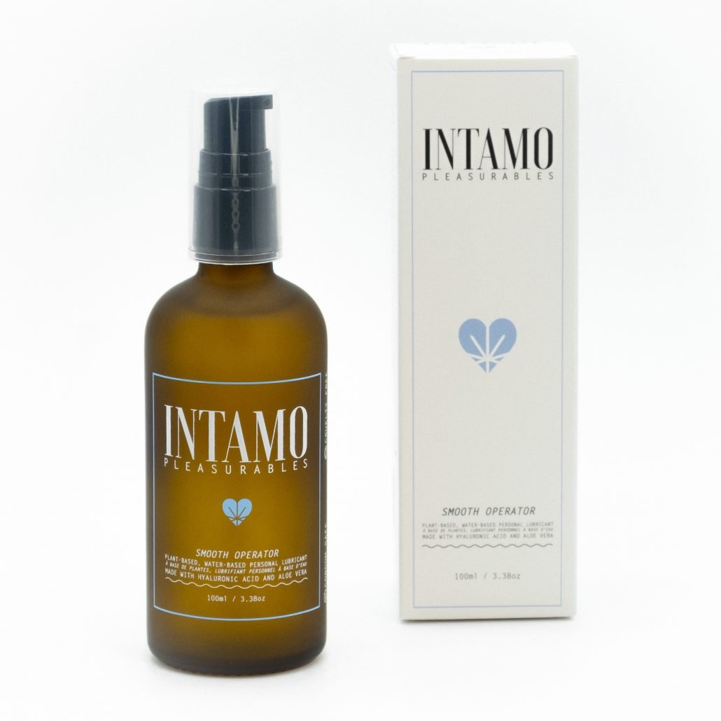 Clear Intamo Smooth Operator Water-Based Lube with a hydrating, lightweight formula.