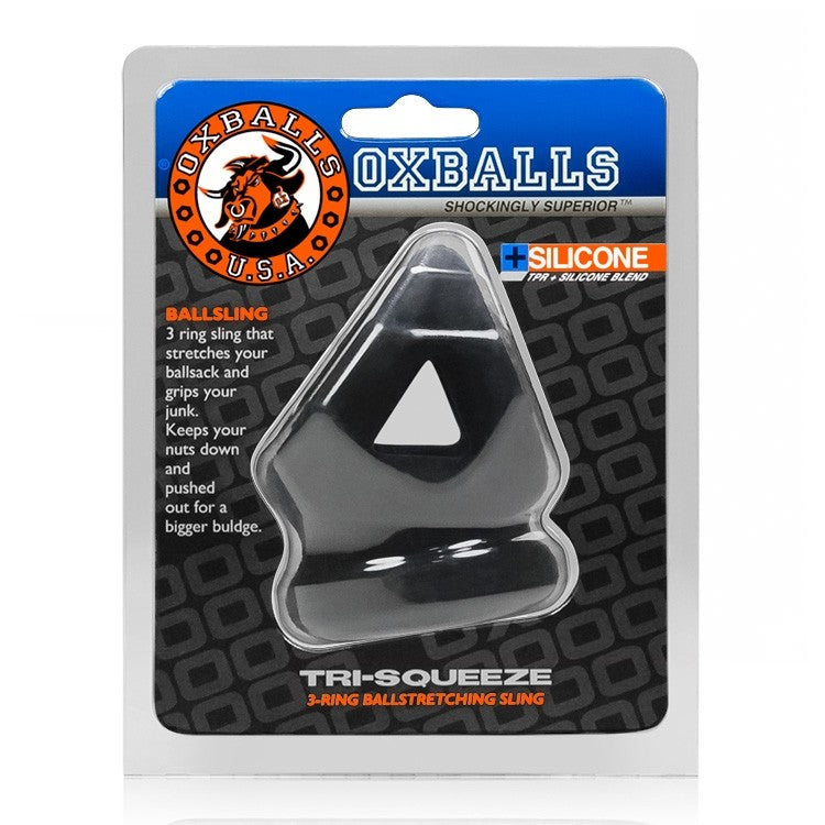 Tri Squeeze Cocksling Ballstretcher Black Ice - Male Pleasure Toys Discover premium men's pleasure toys designed for satisfaction, performance, and un