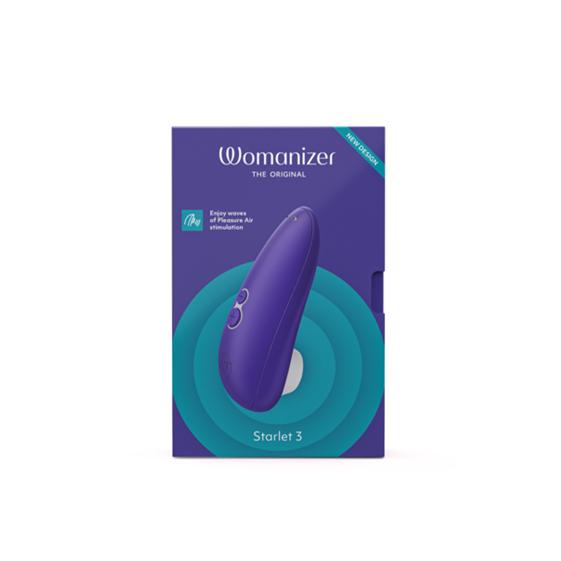 Indigo Womanizer Starlet 3 with a sleek, curved body for comfortable handling.