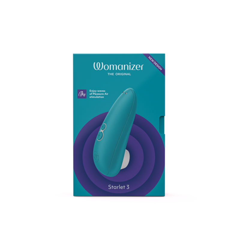 Turquoise Womanizer Starlet 3 with a compact, user-friendly design.