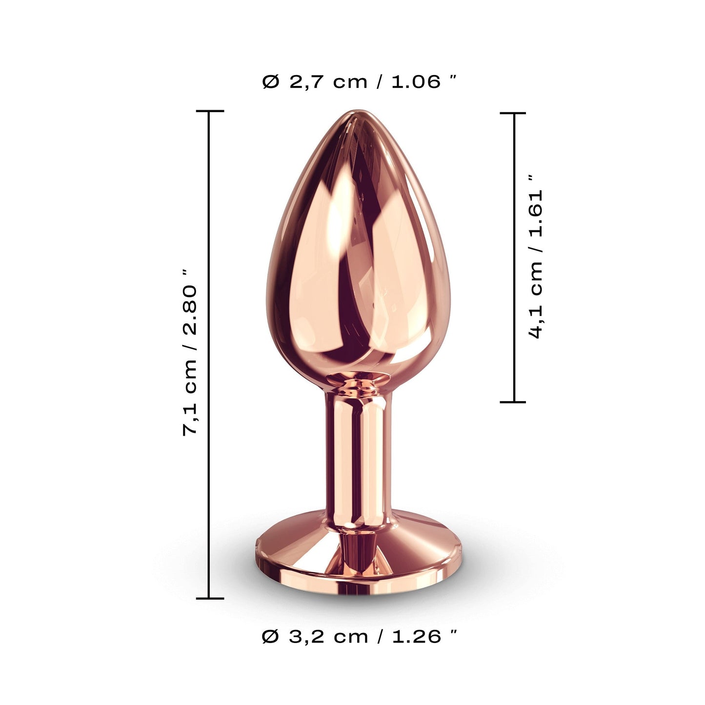 Diamond Plug Rose Gold Small