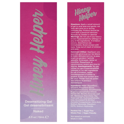 Hiney Helper Naked Desensitizing Gel