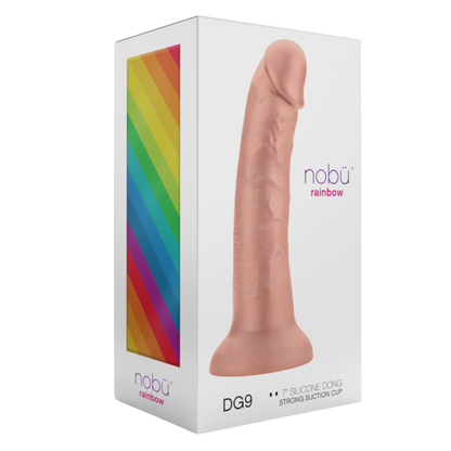 DG9 Silicone Dong with Balls & Suction Cup